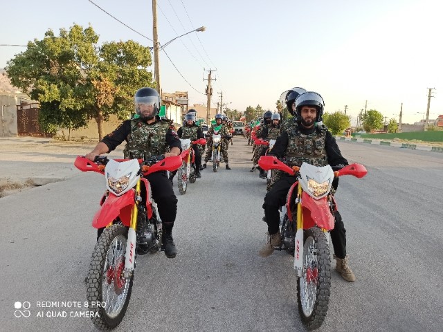 رژه مشترک موتوری و خودرویی بمناسبت دفاع مقدس در شهرستان چرام برگزار شد