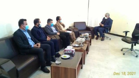 دیدار مدیر شبکه بهداشت شبکه ودرمان چرام با فرماندار جدید شهرستان چرام