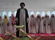 آیین جشن تکلیف دختران چرامی در مصلی نماز جمعه برگزار شد