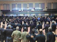 مراسم شب عاشورای حسینی در هیئت رزمندگان اسلام شهرستان چرام