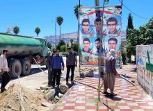 فضاسازی ویژه شهر چرام برای برگزاری اجلاسیه شهداء شهرستان